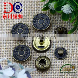 Hot Sale High-end Quality Press Spring Metal Snap Button for Coat thumbnail-1