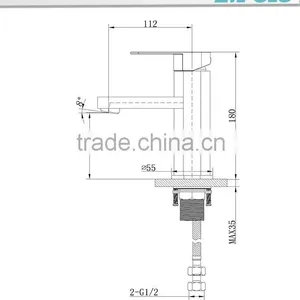 Toilet Hand Washing Single Lever Basin Mixer 18 1101 thumbnail-2