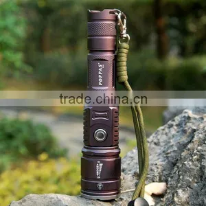 POPPAS 6611 Newest USB Led Flashlight Hunting Waterproof Power Bank Flashlight thumbnail-1