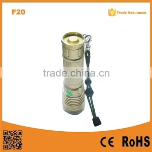 F20 Best Powerful Rechargeable Led Torch Light XM-L U2 LED LED Torch Light thumbnail-1