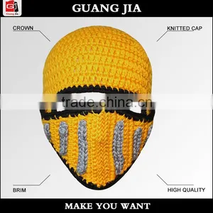 Colorful China Wholesale High Quality Knight Helmet Hat Free Knitted Pattern thumbnail-1
