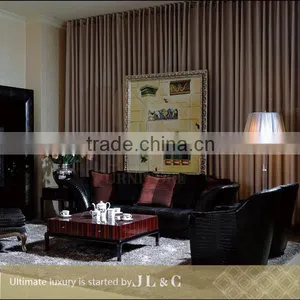JS01 Sectional Sofa Full Grain Leather Sofa Black Crocodile Pattern in the Living Room-JL&C Luxury Home Furniture thumbnail-3