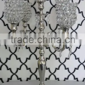 Silver Candelabra,gold Crystal Candelabra,whole Sale Wedding Black Candelabra thumbnail-2