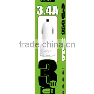 3 Port USB Certified Car Charger Quick Charge With Smart High Quality 3 Usb Car Charger Adapter For Samsung Galaxy Device thumbnail-5
