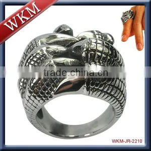 Year 2016 New Design Cheap Stainless Steel Skull Ring thumbnail-6