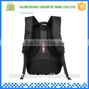 High Capacity Black Trendy Ergonomic Polyester Backpack for Men thumbnail-4
