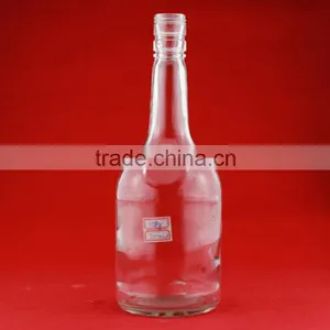 Good Quality Brandy Short Bottles 750ml Alcohol Empty Bottles Guiter Shape Whiskey Bottles thumbnail-2
