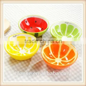 Large Ceramic Soup Bowl With Fruit Painting in Fruit Shape thumbnail-6
