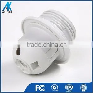E27 Plastic Lamp Bulb Holder , Black White Screw Lamp Socket thumbnail-4
