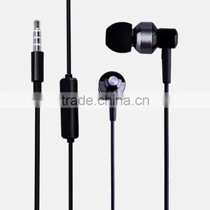 Bass Stereo Metal Mobile Phone Earphone With Volume Control thumbnail-1