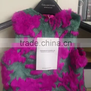 WINTER HOT SALS TYPE FAKE FUR VEST FOR LITTLE GIRLS thumbnail-2