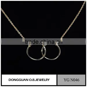 Circle AAA cz Sterling Silver Pendants Necklace /Hot Selling Micro-pave Setting Zircon thumbnail-1