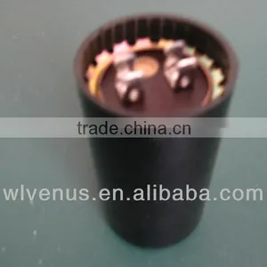 American Bakelite Case Round Cd60 Type Motor Start Capacitor 100uf 200uf thumbnail-1