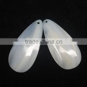 Exclusive Rare Arrival Mother of Pearl Gemstone Cabochon for Earring and Pendant Pear Shape thumbnail-4