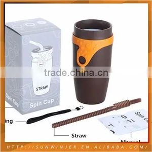 Plastic Fancy Fashion Designed Spin Cup Sport Bottle thumbnail-4