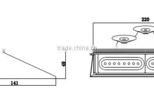 Linear LED Dash Strobe Light/led Warning 12v Dash Light LTDG81 thumbnail-2