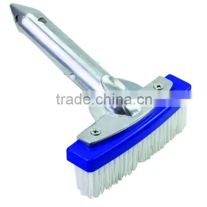 5.5"/14cm Swimming Pool Brush/Steel Wire Brush, Cleaning Wall Brush With Aluminium Handle and Easy-clip P1407 thumbnail-1