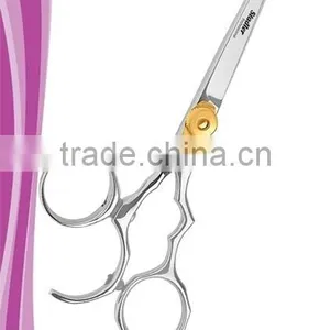 Rotator Hair Styling Shear Rotating Thumb 5.5 Inch Removable Finger Rest Adjustable Gold Tension Dial Mirror Finish thumbnail-1