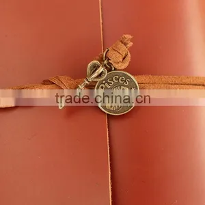 Custom 6 Ring Binder Leather Planner With Power Bank for Promotion Gift Item thumbnail-4