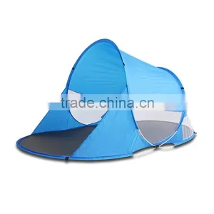 High Silver Coated Polyester Pop up Beach Tent thumbnail-1