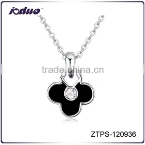 Crystal Jewelry New Fashion Flower Pendant Necklace thumbnail-1