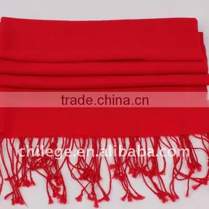 Wool Solid Color Scarves Pashmina thumbnail-1