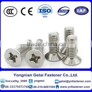 Flat Countersunk Head Square Neck Bolts With Black /yellow Zinc Plated/blue White thumbnail-3