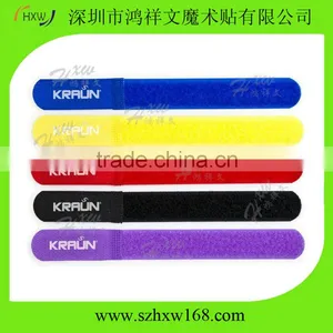 20*250mm Custom Logo Cable Management Buckle Wire Ties thumbnail-5
