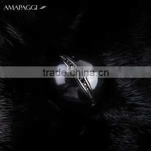 Hot Sale Back Mink Fur Long Coat for Women Winter thumbnail-5