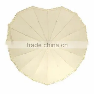Frilled Heart Shaped Umbrella thumbnail-3
