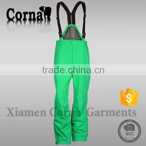 Men Winter Caomfortable Elastic Belt Ski Pant EU Standard Breathable Straight Trousers Green Cargo Trousers thumbnail-1