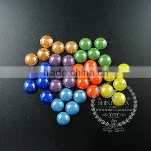 11.7mm Round Champagne,light Blue,deep Blue,yellow,green,orange,purple Ceramic Cabochon Jewelry Findings for Ring 4110125 thumbnail-1