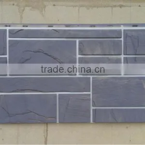 Random Rock Siding Brick Wall Panel Plastic Wall Panel thumbnail-1