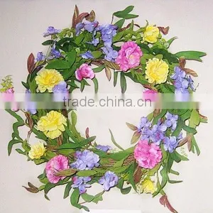 HOT Selling Decorative Artificial Flower Wreaths for Spring Decoration thumbnail-1