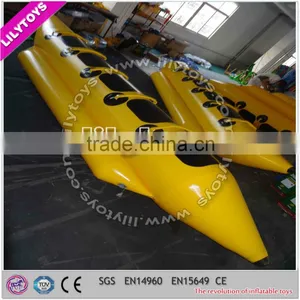 For 8 Persons 0.9mm PVC Material Inflatable Banana Boat thumbnail-1