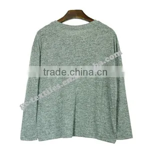 Girl's Manlange Grey Printed Long Sleeve T-shirts thumbnail-2