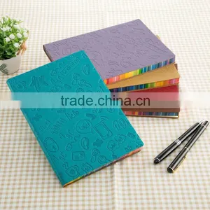 Fashion Colored Business Writing Leather A5 pu Note Book With Elastic Band thumbnail-2