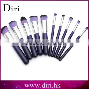 High Quality New 10Pcs Makeup Brushes Set Purple Brush Kit thumbnail-2