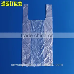 Transparent Printed Fruit Vegetable Paked Clean Plastic Rolling T-shirt Bag thumbnail-2