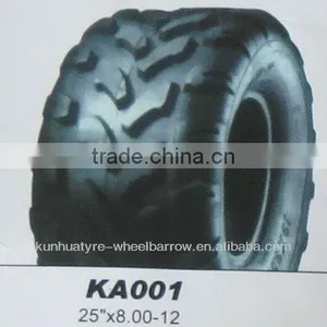 Wholesale Chinese Tyre Supplier Hot Sale Tire 25"x8.00-12 Atv Tyres/tiresKA001 thumbnail-1