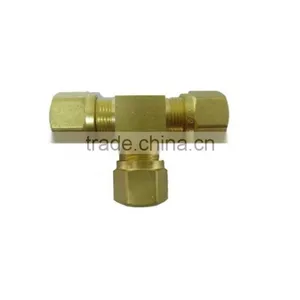 964 Union Tee,Air Brake Fittings for Nylon Tube, Brass Valve thumbnail-3
