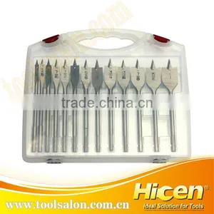 13pcs Flat Wood Boring Drill Bit Set thumbnail-2