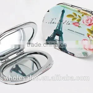 Pu Leather Make up Protable Folding Mirror thumbnail-3