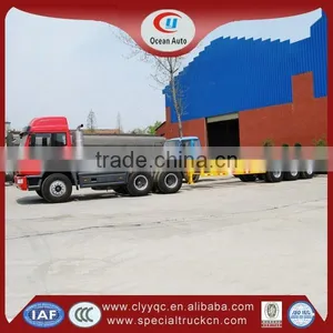 40t Flatbed Semi-trailer,40GP Container Truck Trailer,3axle Tri-axle Lowbed Semi Trailer thumbnail-1