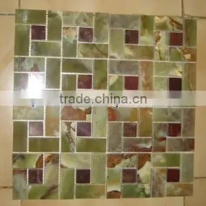 New Design 2017 GREEN ONYX MOSAIC TILES COLLECTIONS thumbnail-6