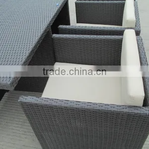 A - High-end Grey Rattan Wicker Furniture Dinning Set CF829-2 thumbnail-5