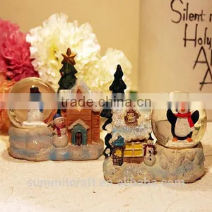 Resin Gift Unique Christmas Snow Globes for Sale thumbnail-3