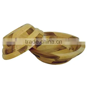 High Quality Best Selling Eco Friendly Natural Rubberwood Bowl From Viet Nam thumbnail-1