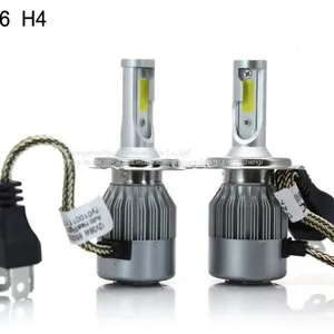 Led Headlight C6 h4 Cob 30W/Bulb 60W/Set 6400lm/set LED Headlight Bulbs Hi/Lo Led Car Headlight Headlamp thumbnail-4