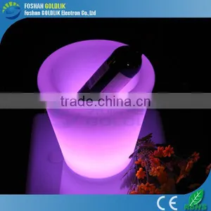 2014 Hot Sale Plastic Bucket for Ice Cream With 16 Changing Colors GKP-022RT thumbnail-5